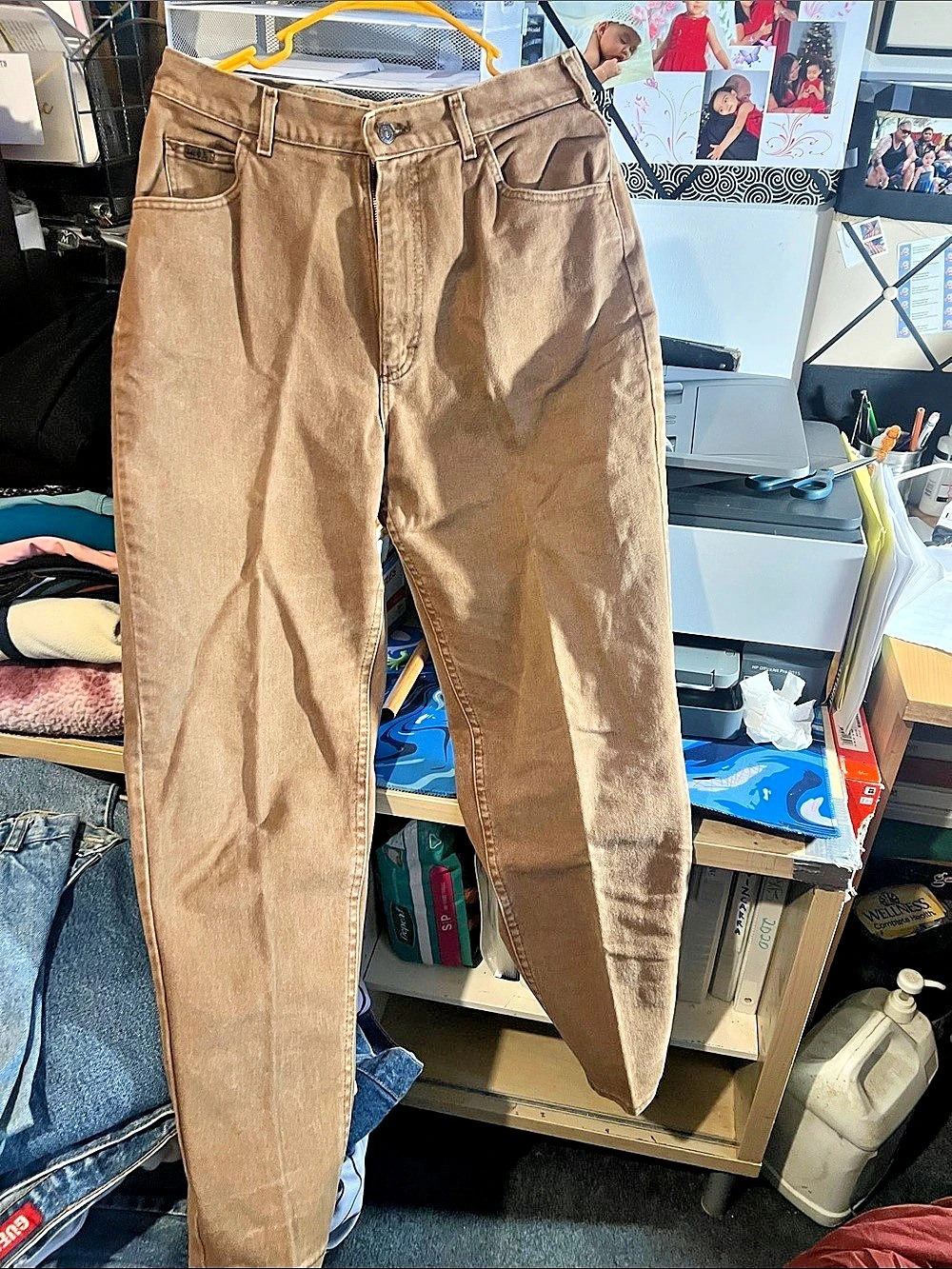 Lee Vintage High Rise Relaxed Fit Tapered Leg Jeans Straight Leg Jeans Brown